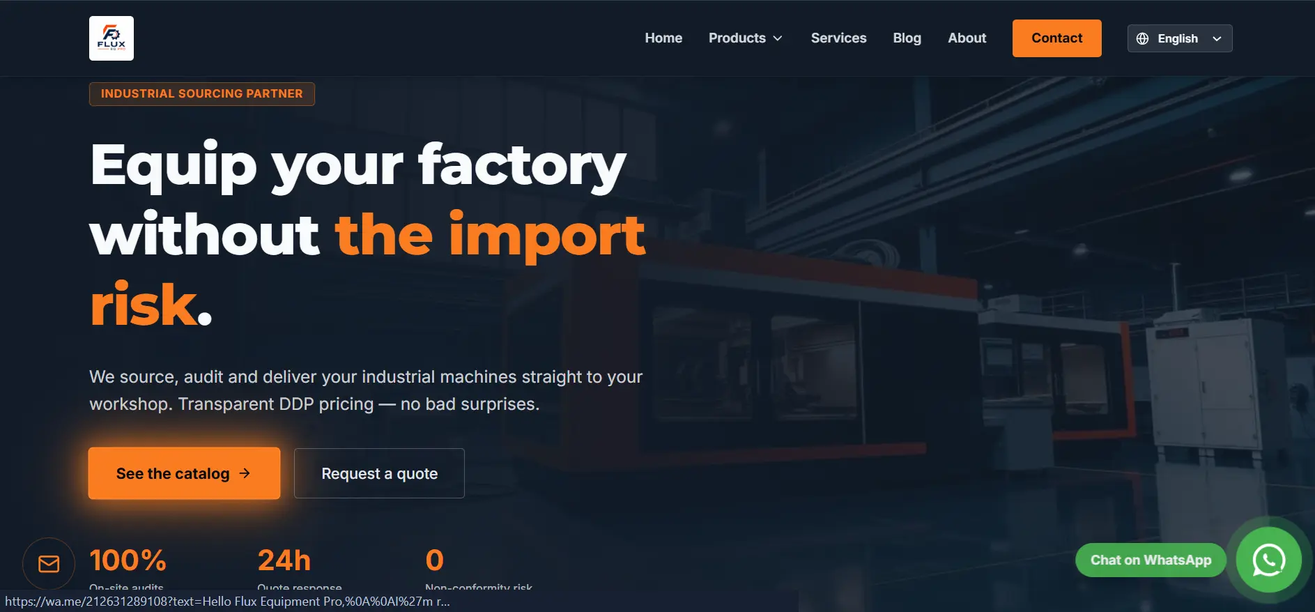 AI-powered international growth platform for manufacturers